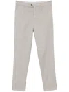 Brunello Cucinelli Pleated Tapered Trousers In Grey