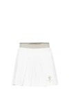 Brunello Cucinelli Miniskirt With Tennis Logo In White