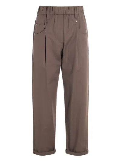 BRUNELLO CUCINELLI PLEATED TROUSERS