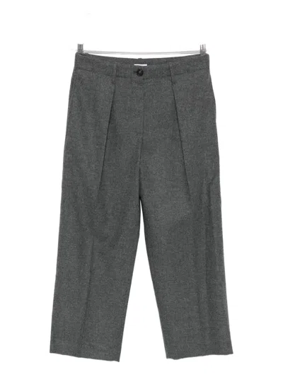 Brunello Cucinelli Pleated Trousers In Gray