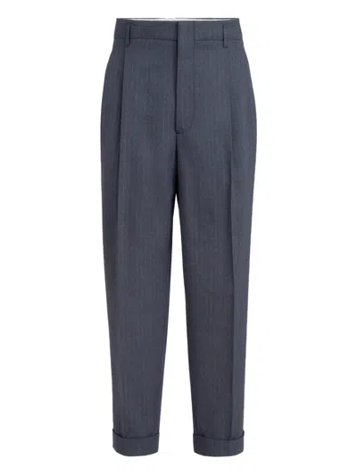 Brunello Cucinelli Pleated Trousers In Blue