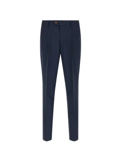 Brunello Cucinelli Pleated Trousers In Blue