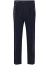 Brunello Cucinelli Pleated Trousers In Blue