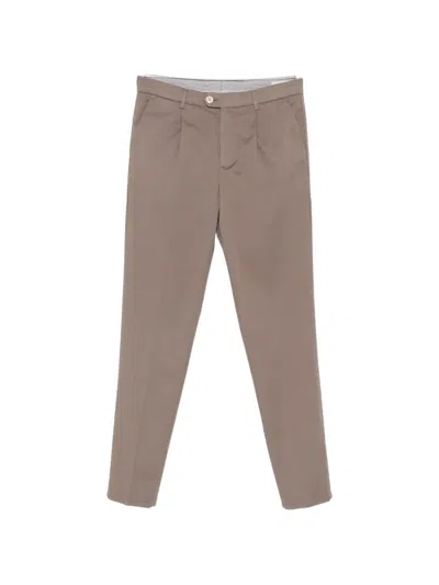 Brunello Cucinelli Pleated Trousers In Brown