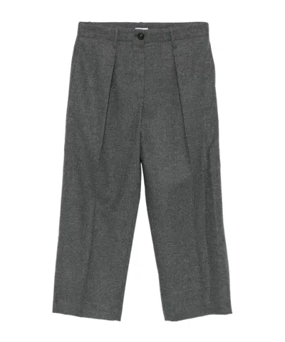 Brunello Cucinelli Pleated Trousers In Gray