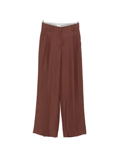 Brunello Cucinelli Pleated Trousers In Metallic