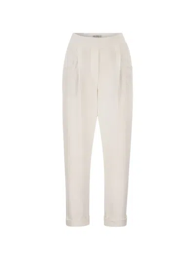 Brunello Cucinelli Pleated Trousers In Neutral