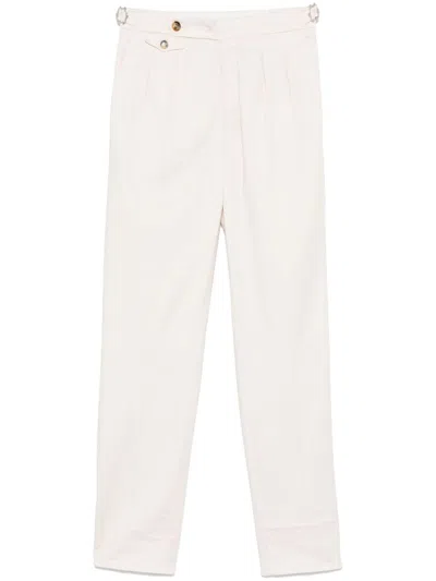 Brunello Cucinelli Pleated Trousers In Neutrals
