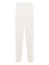 Brunello Cucinelli Pleated Detail Track Pants In White