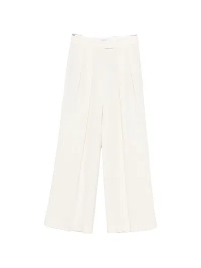 Brunello Cucinelli Pleated Trousers In White