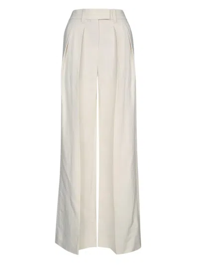 BRUNELLO CUCINELLI PLEATED TWILL TROUSERS