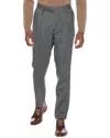 Brunello Cucinelli Pleated Drawstring Trousers In Gray