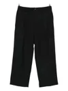 Brunello Cucinelli Pleated Wool Trousers In Black