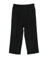 Brunello Cucinelli Pleated Wool Trousers In Black