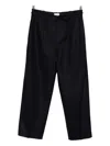 Brunello Cucinelli Pleated-wool Trousers In Black