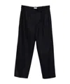 Brunello Cucinelli Pleated-wool Trousers In Black