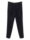 Brunello Cucinelli Pleated Wool Trousers In Brown