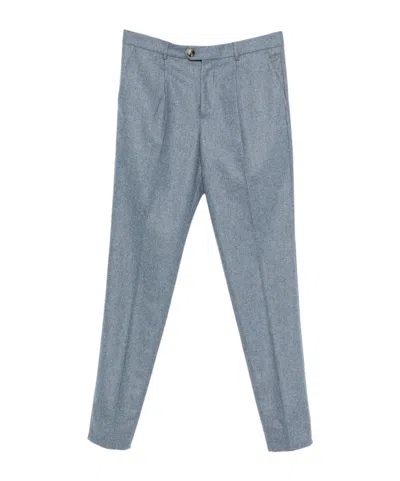 BRUNELLO CUCINELLI PLEATED WOOL TROUSERS