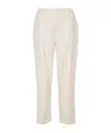 Brunello Cucinelli Tailored High-waisted Trousers With Straight Leg In White