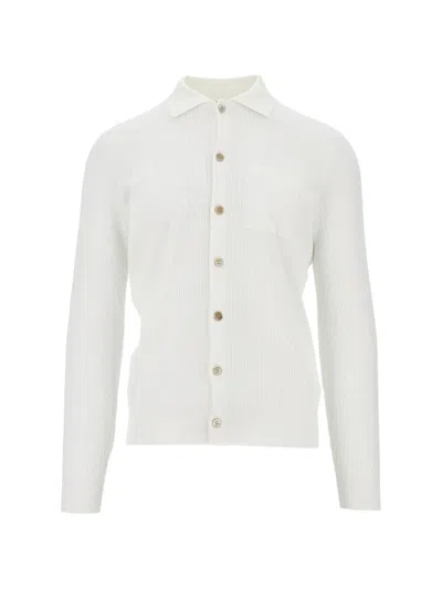 Brunello Cucinelli Pocket Cardigan In White