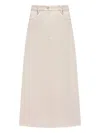 Brunello Cucinelli Pocket-detail Midi Skirt In Neutral