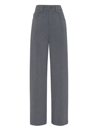 Brunello Cucinelli Pocket-detail Stretch-cotton Trousers