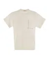 Brunello Cucinelli Pocket Detail T-shirt In White