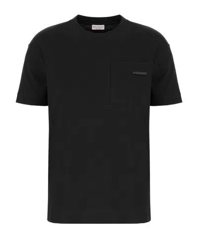 BRUNELLO CUCINELLI POCKET EMBELLISHED T-SHIRT