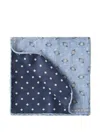 Brunello Cucinelli Patterned Pocket Square In Blue