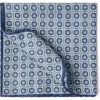 Brunello Cucinelli Double-faced Silk Geometric Pocket Square In Blue