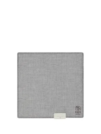 Brunello Cucinelli Pocket Tissue In Gray