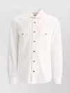 Brunello Cucinelli Logo Embroidered Buttoned Shirt In White