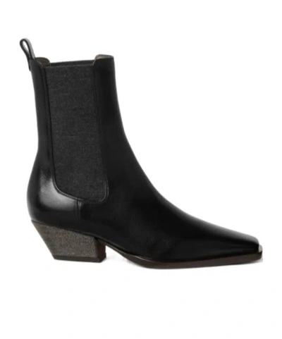 BRUNELLO CUCINELLI POINTED ANKLE BOOTS