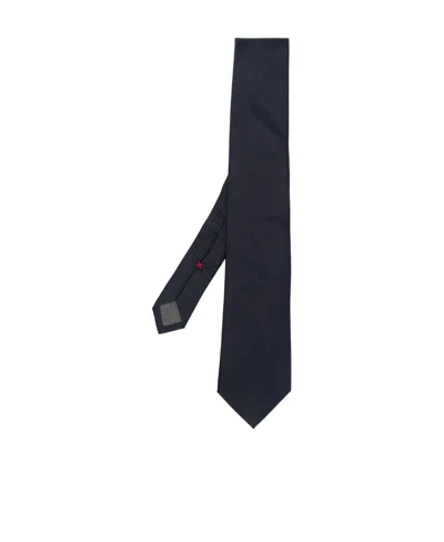 Brunello Cucinelli Pointed Tip Tie In Black