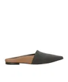 Brunello Cucinelli Pointed Toe Mules In Multi