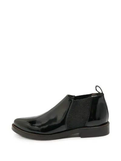 Pre-owned Brunello Cucinelli Pointed-toe Chelsea Boots In Black