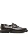 Brunello Cucinelli Pair Of Loafers In Brown