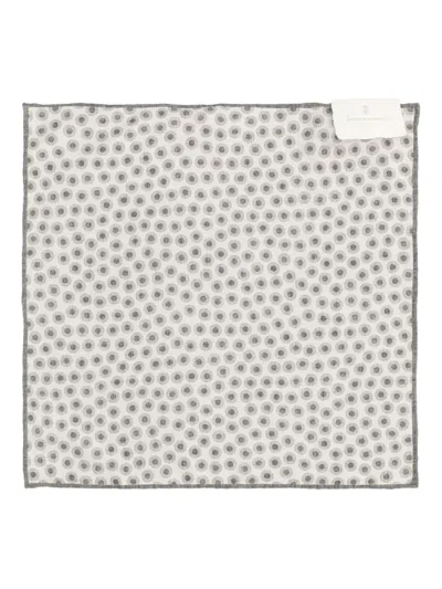 BRUNELLO CUCINELLI POLKA-DOT POCKET SQUARE