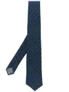 Brunello Cucinelli Polka Dot Tie In Blue