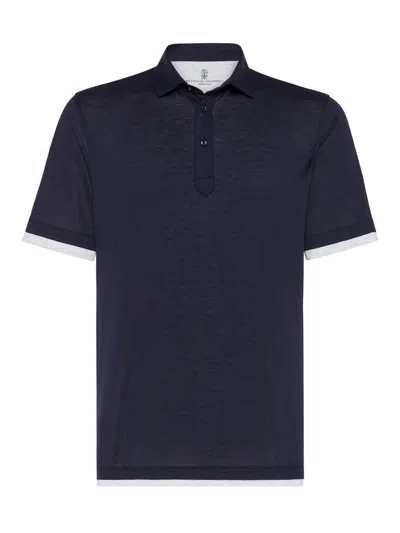 BRUNELLO CUCINELLI POLO IN JERSEY