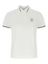 Brunello Cucinelli White Polo Shirt With Logo Printed On The Front In Cotton Jersey Woman