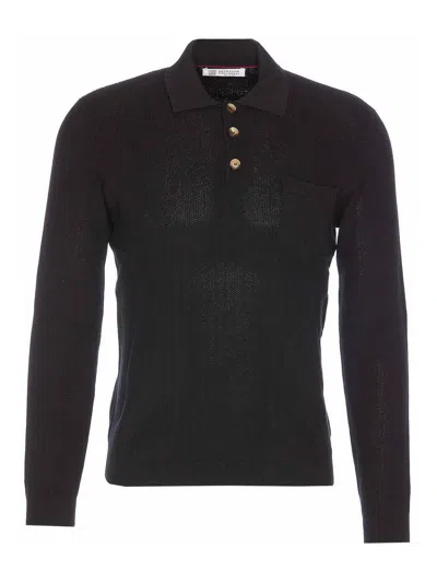 Brunello Cucinelli Polo - Negro