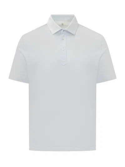 Brunello Cucinelli Polo In Blue