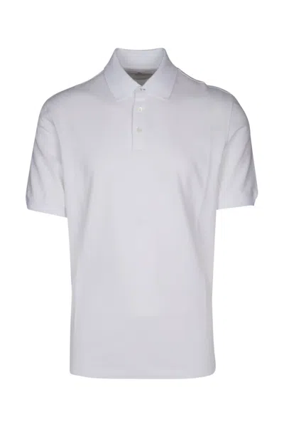 Brunello Cucinelli Polo In Bianco