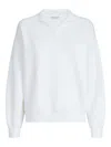 Brunello Cucinelli Double Knit Polo Shirt In White