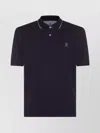 Brunello Cucinelli Polo Collared Shirt Short Sleeves In Blue