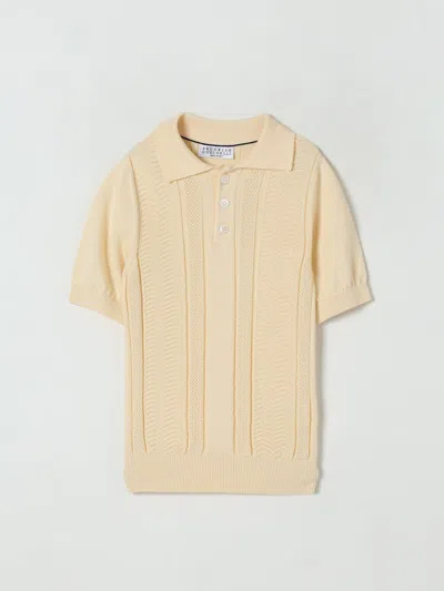 Brunello Cucinelli Kids' Polo In Maglia
