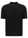 Brunello Cucinelli Polo In Misto Cotone E Lino Polo Shirts Black