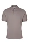 Brunello Cucinelli Short Sleeve Polo Shirt In C2421