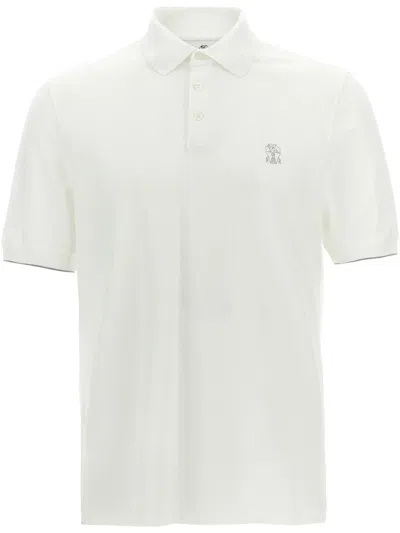 Brunello Cucinelli Polo Mc In Neutral